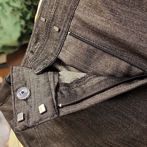 Larry Levine Suit Slacks Dress Pants Stretch Sheen Tailor Office Trouser Summer - Picture 11 of 13